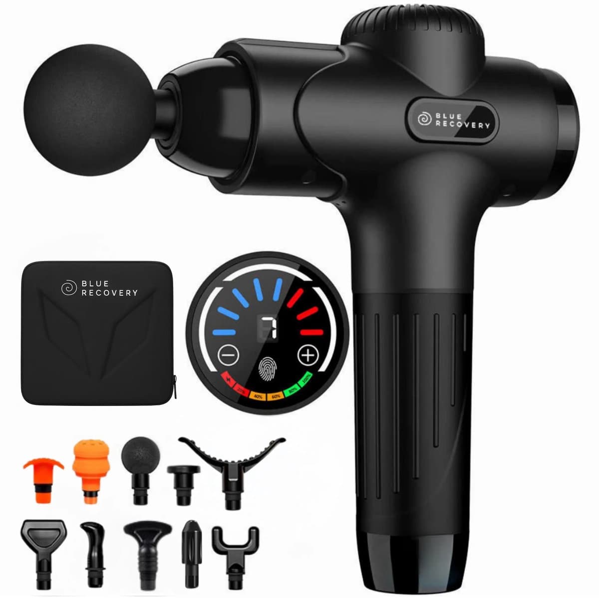 Massage Gun Professioneel – Aanbevolen door fysio's - Massage apparaat - Massage pistool 10 opzetstukken - Massagegun — afbeelding 1