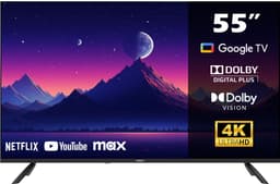 Horizon Smart TV 55 inch - 4K ULTRA HD LED Televisie - XT Line - Google TV WiFi - Voice Assistant - Frameless Slim Design — thumbnail 1