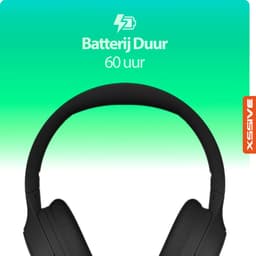 Draadloze Bluetooth Koptelefoon met Bass-Boost Functie - Bluetooth 5.3 - 60 Uur Batterij - Headset met Microfoon Noise Cancelling - Koptelefoon met draad modus - Equalizer App - Zwart — thumbnail 6