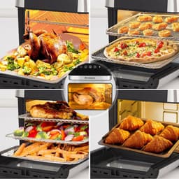 Sinaopus XXL Airfryer & Mini Oven in één – 12L Extra Grote Capaciteit – Inclusief 4 Accessoires – 12 Voorgeprogrammeerde Functies – LED Display – Makkelijk te Reinigen — thumbnail 5