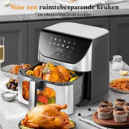 Digitale Airfryer XXL Hetelucht friteuse Sinaopus 8001-9L Grote Capaciteit voor 5 Personen-Snelle Opwarming-12 Voorgeprogrammeerde Functies-eenvoudig te reinigen-LED display — thumbnail 4