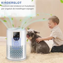 Zavira® Luchtreiniger - Filter - Lonisator - Elektrisch met snoer - Wit — thumbnail 3
