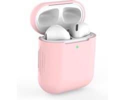 Apple AirPods 1/2 Hoesje in het Roze - Siliconen - Case - Cover - Soft case