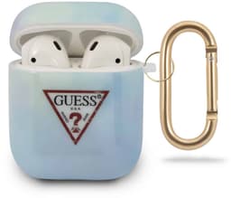 Guess Geschikt voor AirPods 1 en 2 hoesje - Tie en Dye Collection Blauw — thumbnail 3