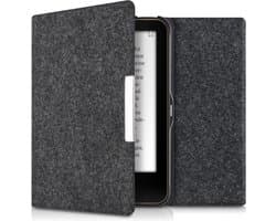 kwmobile hoes geschikt voor Tolino Vision 1 / 2 / 3 / 4 HD - e-reader beschermhoes van vilt - donkergrijs