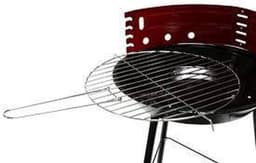 Barbecue - Houtskool Barbecue - Inclusief verwijderbare Aslade - Barbecues - Ø 38 cm - Houtskoolbarbecue - Fancylifestyle - met windschild - BBQ - vlees en vis - compact — thumbnail 2
