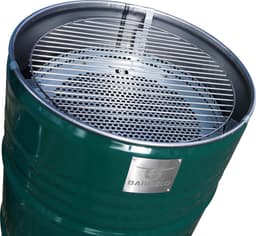 BarrelQ Big - Houtskoolbarbecue - British Racing Green - Staal - Ø57x87 cm - Vuurkorf & Statafel in 1 - 200L - Inclusief Hoes — thumbnail 2