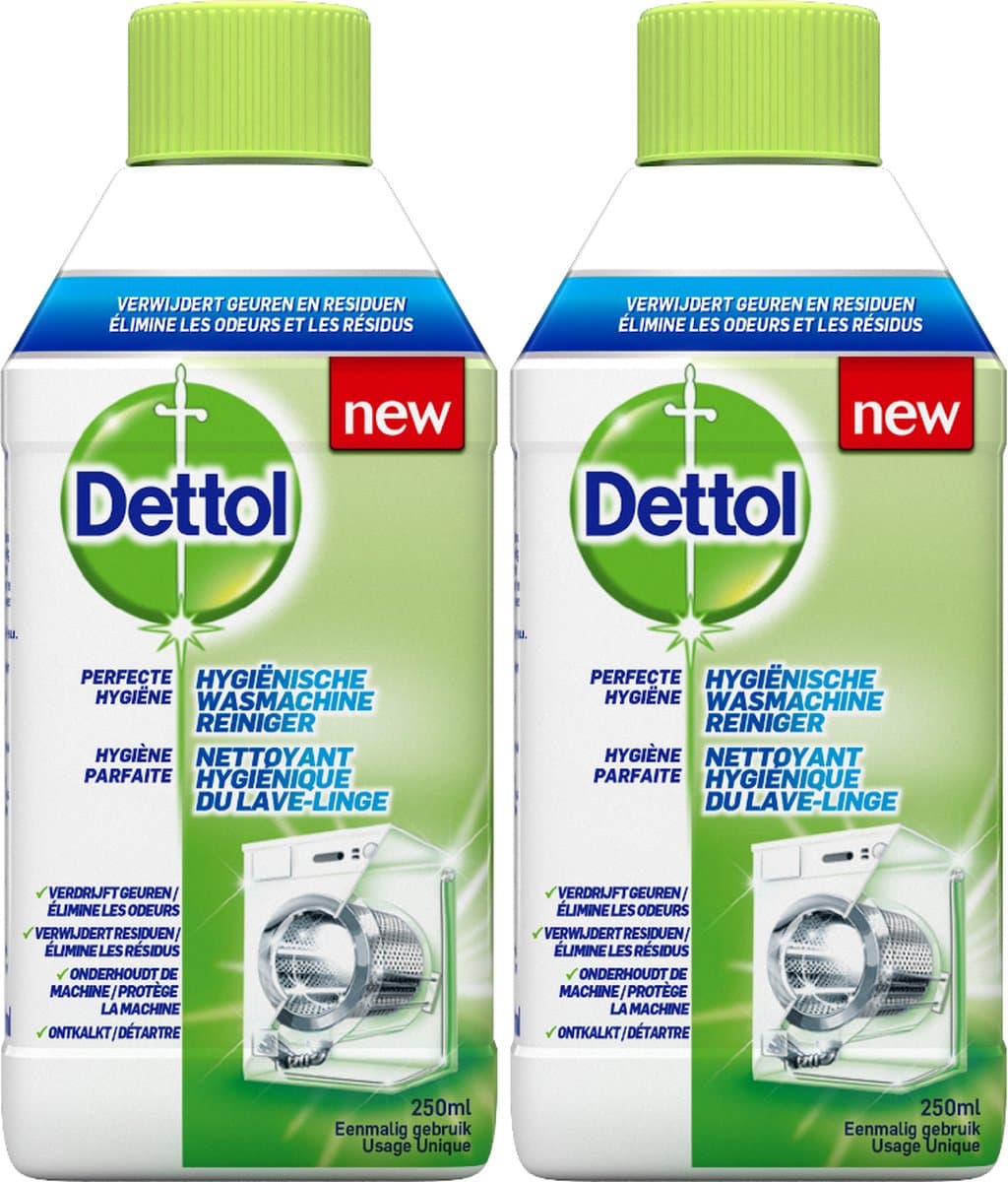 Dettol - Machinereiniger - Perfecte hygiëne - 2 x 250 ml — afbeelding 1