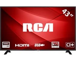 RCA RB43F3 - 43 inch (109 cm) Full HD LED TV - Non-Smart - Triple Tuner DVB-T/-T2/-C/-S2