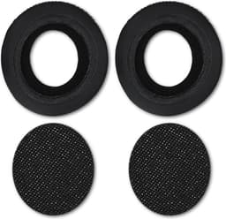 kwmobile 2x oorkussens geschikt voor Sennheiser PX200 / PX100 - Earpads voor koptelefoon in zwart — thumbnail 4