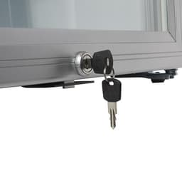 Gastro-Cool KW65 - Mini koelkast met glazen deur 62 Liter - Zilver/Zilver/Wit 204401 — thumbnail 10