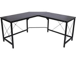 Hoekbureau - Computerbureau - Computertafel Bureau - Laptop Computer Hoek Meubel - Computerneubel - Gamemeubel- Zwart