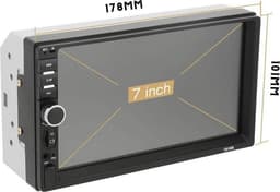 AutoRadio 2 Din - 7 inch - MP5 - Bedraad Carplay - Universeel — thumbnail 4