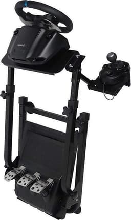 STEN Wheel Stand - Racestuur standaard - Racestoel - Inklapbaar - Zwart — thumbnail 4