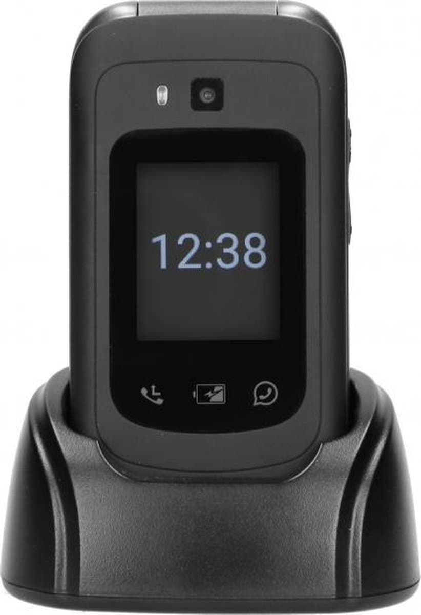 Fysic F25 - Eenvoudige Mobiele Klaptelefoon voor Senioren – 4G Smartphone met SOS Paniekknop – Zwart — afbeelding 1