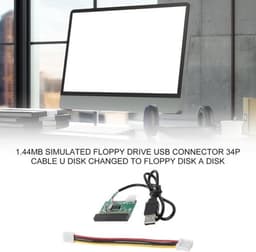 Externe Diskettelezer - USB Converter - Data Overdracht - Plug and Play - 144 MB - Zwart — thumbnail 3