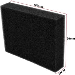 1St Motor Flat Filter Filter Insert Luchtfilter 120x90x23mm Compatibel met Kawasaki Motoren van De Serie FA210A FA210D FA210R Zwart — thumbnail 3