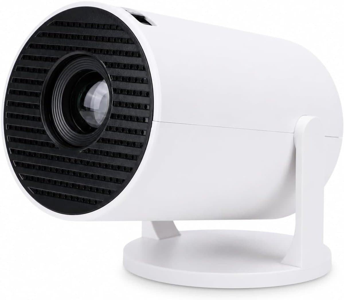 Miniprojector, 1080P Draagbare Projector, Geluidsarme 240 ° Draaibare Buitenfilmprojector, Thuisbioscoopprojector Compatibel met Telefoon/Tv-stick/Laptop — afbeelding 1