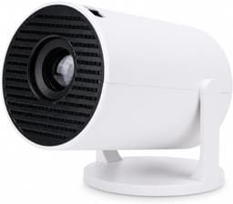 Miniprojector, 1080P Draagbare Projector, Geluidsarme 240 ° Draaibare Buitenfilmprojector, Thuisbioscoopprojector Compatibel met Telefoon/Tv-stick/Laptop — thumbnail 1