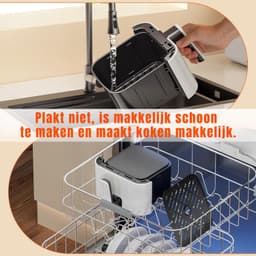 Mini-Heteluchtfriteuse - Airfryers - Airfryer xxl - Wit - 26 x 21cm x 28cm — thumbnail 4