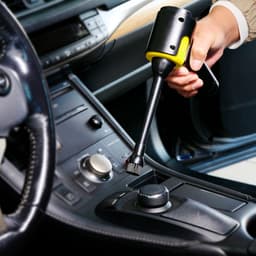 Dunlop Auto Stofzuiger Draadloos 12V - Handstofzuiger met 4 Opzetstukken - USB-C Oplaadbare Auto Stofzuiger Snoerloos - Kruimeldief Nat en Droog - 5000Pa Zuigkracht en Blaas Functie - Grijs/Geel — thumbnail 2