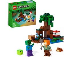 LEGO Minecraft Het Moerasavontuur, Constructie Speelgoed met Poppetjes 21240