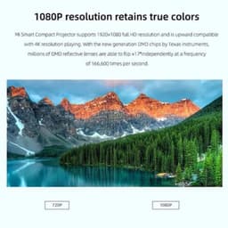 Xiaomi - Mi Smart Compact - Beamer - Projector Beamer - Mini Meamer - HDR 10 - FHD 1080p - DLP Automatische focus - met WiFi 5.0 - 500 ANSI Lumens - Android 11.0 - Wit — thumbnail 2