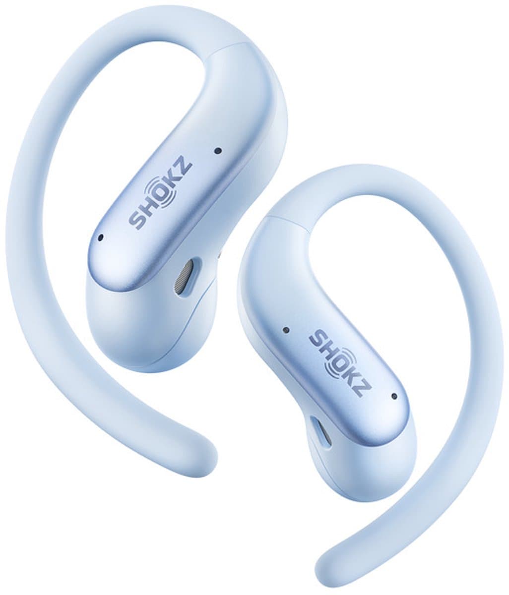 Shokz OpenFit Air 2 - Open-Ear - OpenBass 2.0 - 36 uur batterij - IP55 - Ice Blue — afbeelding 1