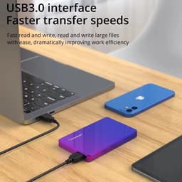 Lifero High-Speed Externe Harde Schijf 500 GB - Draagbare HDD - USB 3.0 - Windows & Mac - Geschikt voor Gameconsoles - Compact — thumbnail 4