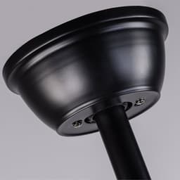 DESMIU Plafondventilator – 70 Inch – Zes Snelheden Met Afstandsbediening – Metaal En Hout – Zwart Donker Walnoot – Zonder Verlichting — thumbnail 5