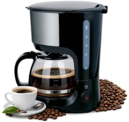 alpina Koffiezetapparaat 1,25L - Koffiemachine voor Filterkoffie - Geschikt voor 10 Koppen Koffie - Warmhoudfunctie en Druppelstop - Zwart — thumbnail 1