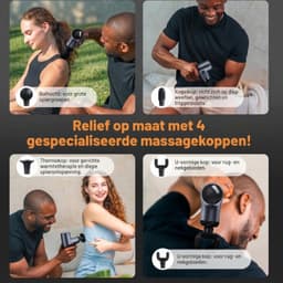 KLS® Massage Gun - Massage Gun Mini - Massage Pistool - Zwart - 10cm x 5cm x 14cm — thumbnail 2
