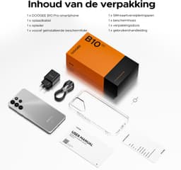 DOOGEE B10 Pro 4G - Robuuste Smartphone - Robuuste Telefoon - 64GB RAM + 256GB ROM (2TB/TF) - 6.63 FHD+120Hz - 7600mAh/33W - IP68/IP69K Waterproof Phone - Helio G100 - Face ID - NFC - OTG — thumbnail 3