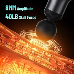 Massage Gun, Massagepistool, 99 Standen, 9 Massagekoppen, grijs — thumbnail 2