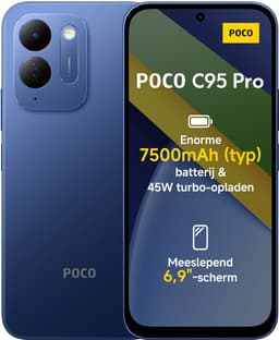 Xiaomi POCO C95 Pro - 8GB RAM - 256GB - Blue - 7500mAh batterij met 45W turbo-opladen - Aangedreven door 45W turbo-opladen - Meeslepend 6.9" display — thumbnail 1