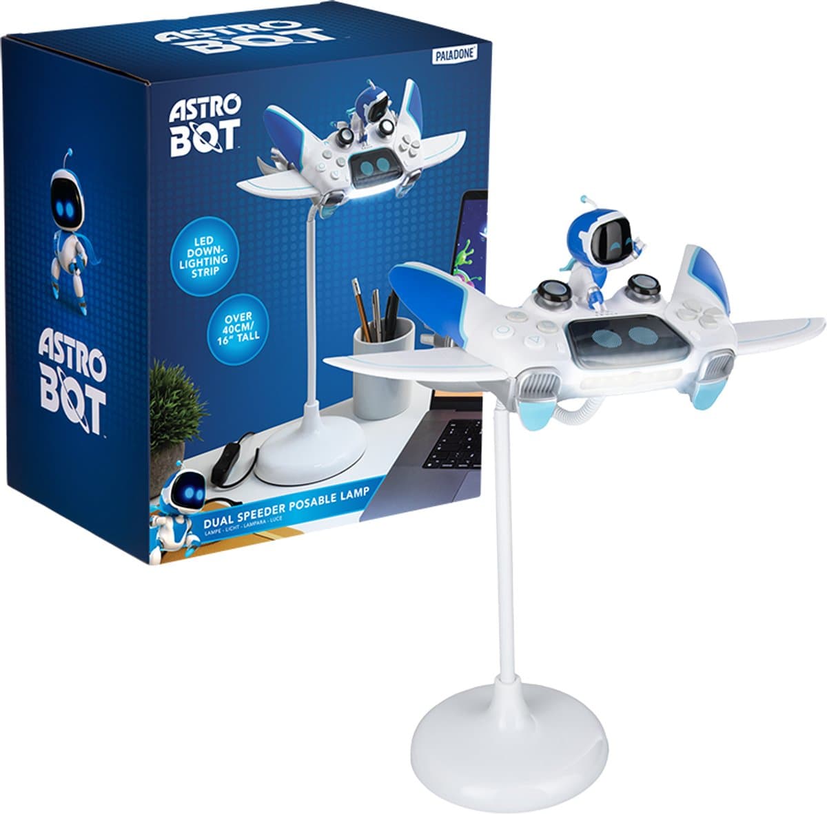 Astro Bot Speeder Verstelbare Bureaulamp, Officieel Gelicentieerd, Paladone — afbeelding 1