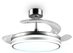 Fantiluxe - Anders - Plafondventilator met verlichting - Zilver - Ø106cm - Afstandsbediening - Met lamp - Plafond ventilator - Slaapkamer — thumbnail 2