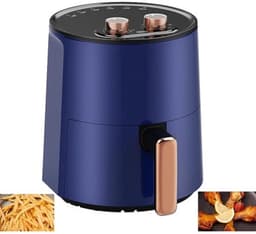 Airfryer Oven - Hetelucht Friteuse - Koken met weinig olie - Intelligente Temperatuurregeling - 4.5 Liter - Blauw — thumbnail 1