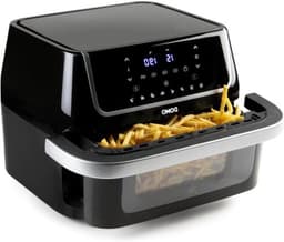 Airfryer met kijkvenster - Hete-luchtfriteuse - Gezond frituren - Flexibele capaciteit - 10 liter - Wit — thumbnail 1