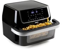 Airfryer met kijkvenster - Hete-luchtfriteuse - Gezond frituren - Flexibele capaciteit - 10 liter - Wit