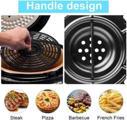 Vervangende grillpan voor heteluchtfriteuse - voor 5QT-modellen - 8,5 inch - antiaanbakplaat, vaatwasmachinebestendig — thumbnail 3