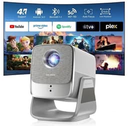 Beamer Native 1080p Full HD - Android 14 Smart Systeem - 16W Hi-Fi Luidsprekers - LCD Display - Voor Thuisbioscoop — thumbnail 1
