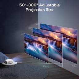 Beamer Full HD 1080p WiFi 6 Bluetooth - 20000 Lumen 1920 x 1080 Resolutie - LCD LED - Outdoor En Thuisbioscoop — thumbnail 3