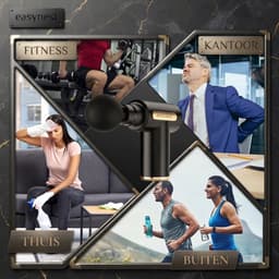 Massage Gun – Massagepistool voor Diepe Weefselmassage – Elektrisch Spiermassage Apparaat met 6 Massagekoppen – Percussie Massage Gun voor Spieren, Sport en Ontspanning – Draagbare Handheld Spiermassager – Stil Massageapparaat — thumbnail 2