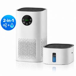 Jeavy 2-in-1 Luchtreiniger & Luchtbevochtiger – Afneembare Bevochtigingsmodule – H13 HEPA filter – Automatische Modus – Wit — thumbnail 1