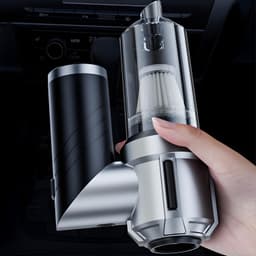 4-in-1 Auto Stofzuiger - Kruimeldief - Zuigen & Blazen - 6 Opzetstukken - Draadloos – USB-C - Krachtige Handstofzuiger - Air Duster - 15Kpa — thumbnail 4