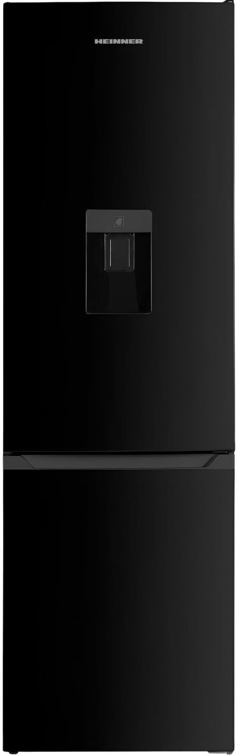 Heinner HC-HM260INVBKWDD Koel-vriescombinatie met Waterdispenser – 260 L – Inverter Compressor – Energieklasse D – Elektronische Bediening met Instelbare Thermostaat – Omkeerbare Deuren – Zwart – 5 Jaar Garantie — afbeelding 1