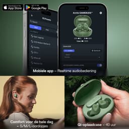 SteelSeries Arctis GameBuds - Draadloze Gaming Oordopjes - 2.4 GHz & Bluetooth - Xbox, PC & Mobiel - Matcha — thumbnail 3