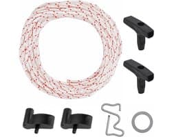 10 meter startkabel grasmaaier met 2 stuks startergreep, 3,5 mm grasmaaierkabel, geschikt voor grasmaaiers - ShopVlot