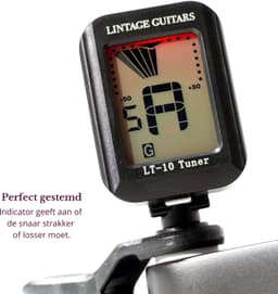 Lintage Guitars LT-1 Stemapparaat – Digitale Gitaar stemmer Tuner – Chromatisch – Clip-On – Gitaar, Basgitaar, Viool, Ukulele & Banjo — thumbnail 2